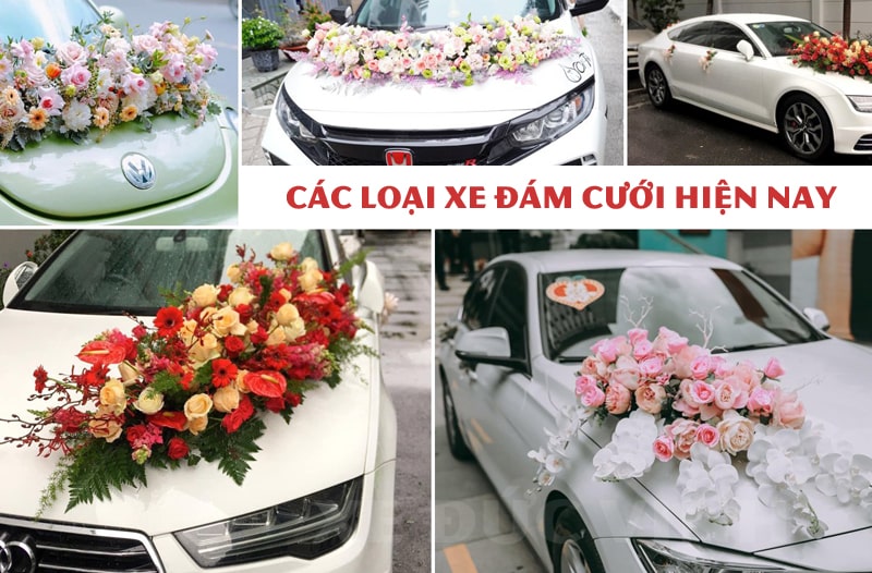 Các loại xe đám cưới, xe hoa phổ biến hiện nay