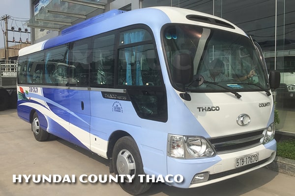 Cho thuê xe Hyundai County Thaco 29 chỗ giá rẻ tại Hà Nội