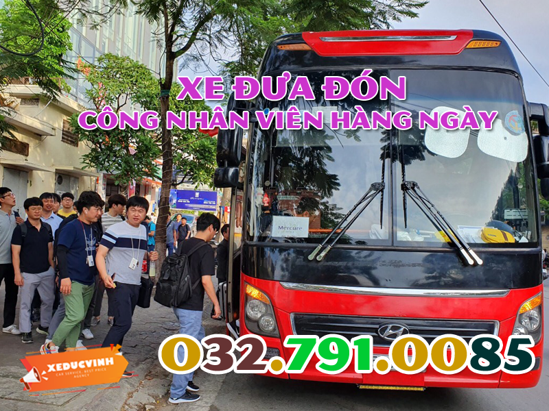 Cho thuê xe đưa đón công nhân viên hàng ngày giá rẻ tại Hà Nội